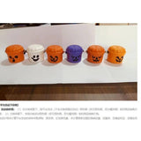 Maxbell Halloween Pumpkin Buckets Mini Goody Bucket Photo Prop Trick or Treat Bucket 7 Pack