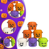 Maxbell Halloween Pumpkin Buckets Mini Goody Bucket Photo Prop Trick or Treat Bucket 6 Pack