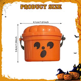 Maxbell Halloween Pumpkin Buckets Mini Goody Bucket Photo Prop Trick or Treat Bucket 6 Pack