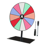 Maxbell Tabletop Prize Turntable Set Props for Carnival Party Promotional Activities RoundBase LightColor