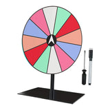 Maxbell Tabletop Prize Turntable Set Props for Carnival Party Promotional Activities RoundBase LightColor