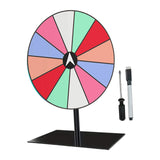 Maxbell Tabletop Prize Turntable Set Props for Carnival Party Promotional Activities RoundBase LightColor