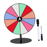 Maxbell Tabletop Prize Turntable Set Props for Carnival Party Promotional Activities SquareBaseLightColor