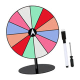 Maxbell Tabletop Prize Turntable Set Props for Carnival Party Promotional Activities SquareBaseLightColor