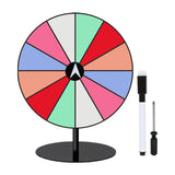 Maxbell Tabletop Prize Turntable Set Props for Carnival Party Promotional Activities SquareBaseLightColor