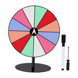 Maxbell Tabletop Prize Turntable Set Props for Carnival Party Promotional Activities SquareBaseLightColor