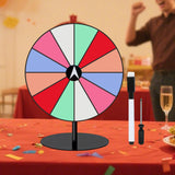 Maxbell Tabletop Prize Turntable Set Props for Carnival Party Promotional Activities SquareBaseLightColor