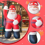 Maxbell Christmas Inflatable Santa Props Christmas Outdoor Decoration for Front Lawn 2m