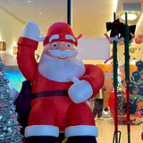 Maxbell Christmas Inflatable Santa Props Christmas Outdoor Decoration for Front Lawn 2m