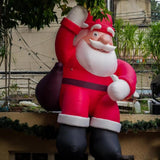 Maxbell Christmas Inflatable Santa Props Christmas Outdoor Decoration for Front Lawn 2m