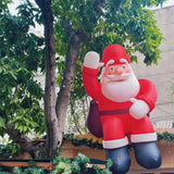 Maxbell Christmas Inflatable Santa Props Christmas Outdoor Decoration for Front Lawn 2m