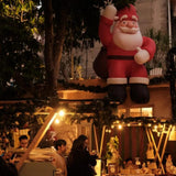 Maxbell Christmas Inflatable Santa Props Christmas Outdoor Decoration for Front Lawn 2m