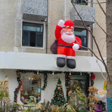 Maxbell Christmas Inflatable Santa Props Christmas Outdoor Decoration for Front Lawn 2m