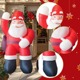 Maxbell Christmas Inflatable Santa Props Christmas Outdoor Decoration for Front Lawn 2m