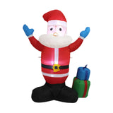 Maxbell LED Inflatable Christmas Santa Light up Inflatable Santa for Yard US Adapter