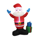 Maxbell LED Inflatable Christmas Santa Light up Inflatable Santa for Yard US Adapter