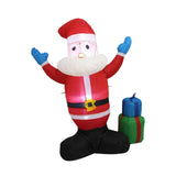 Maxbell LED Inflatable Christmas Santa Light up Inflatable Santa for Yard US Adapter