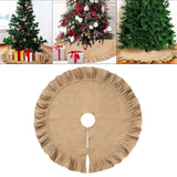 Maxbell Christmas Tree Skirt Decoration Farmhouse Round for Party Mat Winter Holiday 31inch
