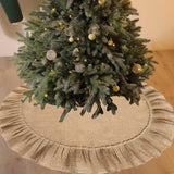 Maxbell Christmas Tree Skirt Decoration Farmhouse Round for Party Mat Winter Holiday 31inch