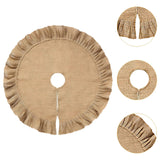 Maxbell Christmas Tree Skirt Decoration Farmhouse Round for Party Mat Winter Holiday 50inch