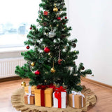 Maxbell Christmas Tree Skirt Decoration Farmhouse Round for Party Mat Winter Holiday 50inch