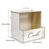 Maxbell Wooden Wedding Card Box with Slot for Engagement Ceremony Table Centerpiece