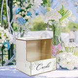 Maxbell Wooden Wedding Card Box with Slot for Engagement Ceremony Table Centerpiece
