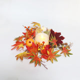 Maxbell Maples Leaves Candle Wreath Fall Wreath for Window Farmhouse Thanksgiving Day