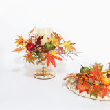 Maxbell Maples Leaves Candle Wreath Fall Wreath for Window Farmhouse Thanksgiving Day