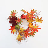 Maxbell Maples Leaves Candle Wreath Fall Wreath for Window Farmhouse Thanksgiving Day