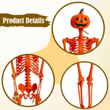 Maxbell Halloween Skeleton 90cm Ornament Full Body Skeleton for Indoor Party Outdoor