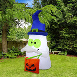 Maxbell Halloween Inflatables Ghost Blow up Pumpkin Handbag for Festival Indoor Yard