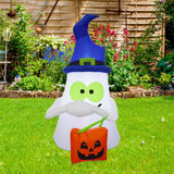 Maxbell Halloween Inflatables Ghost Blow up Pumpkin Handbag for Festival Indoor Yard