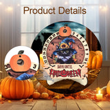 Maxbell Halloween Advent Calendar with Base Wood Craft for Office Cat Lovers Holiday