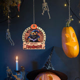 Maxbell Halloween Advent Calendar with Base Wood Craft for Office Cat Lovers Holiday