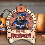 Maxbell Halloween Advent Calendar with Base Wood Craft for Office Cat Lovers Holiday