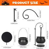 Maxbell Halloween Witch Cauldron Bucket Pot Prop Decoration Porch Holiday Candy Bowl