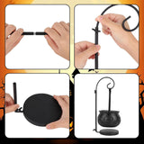 Maxbell Halloween Witch Cauldron Bucket Pot Prop Decoration Porch Holiday Candy Bowl