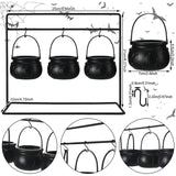 Maxbell 3Pcs Halloween Decorations Witches Cauldron Serving Bowls for Party Supplies