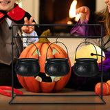 Maxbell 3Pcs Halloween Decorations Witches Cauldron Serving Bowls for Party Supplies