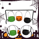 Maxbell Halloween Witch Cauldron Serving Bowls Decorations for Countertop Table Home
