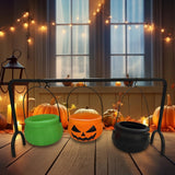 Maxbell Halloween Witch Cauldron Serving Bowls Decorations for Countertop Table Home