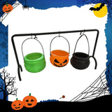 Maxbell Halloween Witch Cauldron Serving Bowls Decorations for Countertop Table Home