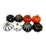 Maxbell 8Pcs Artificial Pumpkins Table Mini Home Party Autumn Lifelike Foam Pumpkins