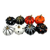 Maxbell 8Pcs Artificial Pumpkins Table Mini Home Party Autumn Lifelike Foam Pumpkins