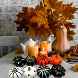 Maxbell 8Pcs Artificial Pumpkins Table Mini Home Party Autumn Lifelike Foam Pumpkins