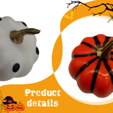 Maxbell 8Pcs Artificial Pumpkins Table Mini Home Party Autumn Lifelike Foam Pumpkins
