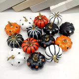 Maxbell 8Pcs Artificial Pumpkins Table Mini Home Party Autumn Lifelike Foam Pumpkins