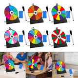 Maxbell Tabletop Prize Turntable Rotating Wheel Party Pub Game Toy Colorful
