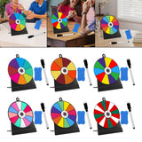 Maxbell Tabletop Prize Turntable Rotating Wheel Party Pub Game Toy Colorful